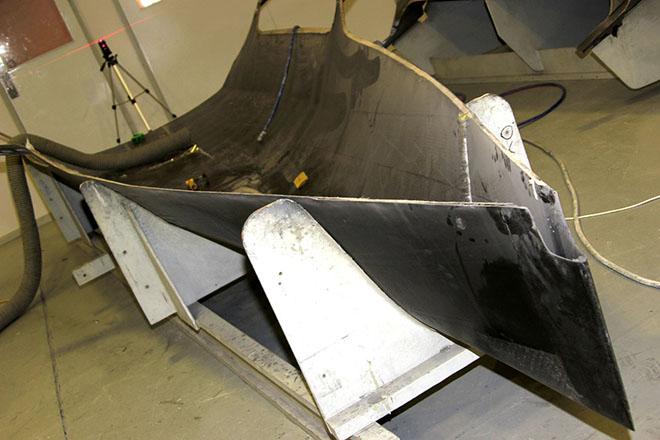 The shell of new hull #3 for the 2015-2016 Season © Frank Quealey